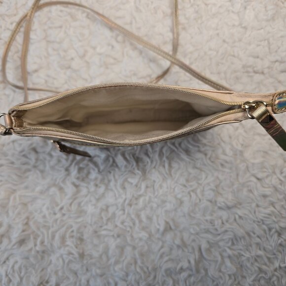 Vintage Lilly Pulitzer Iridescent Gold Crossbody Mini Bag - Picture 8 of 9